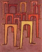 Paul Klee Revolution des Viadukts oil on canvas
